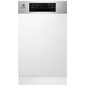   Electrolux EEM43300IX Beépíthető mosogatógép, 10 teríték,9.9 L,8 prog.,44 dB,D,Felső evőeszk.,45 cm,Digit.kijelző,Autom.ajtónyit.