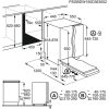 Electrolux EEG62310L Beépíthető mosogatógép, 9 teríték,9.9 L,5 prog.,44 dB,D,Alsó evőeszk.,45 cm,Autom.ajtónyit.