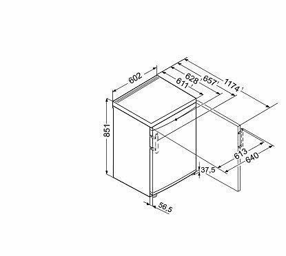 Liebherr FNsddi 1624 FagyasztószekrényD/92L,Nofrostos,37 dB,Szél: 60 cm,Mag: 85 cm,Mély: 60.7 cm