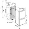 Liebherr ICBNdi 5173 Beépíthetőalul fagyasztós hűtőszekrény, bútorlap nélkül D Energiaosztály, Hűtő: 173L, Fagyasztó: 71L, Nofrost, Zajszint: 34 dB, Szél: 55.9 cm, Mag: 177 cm,