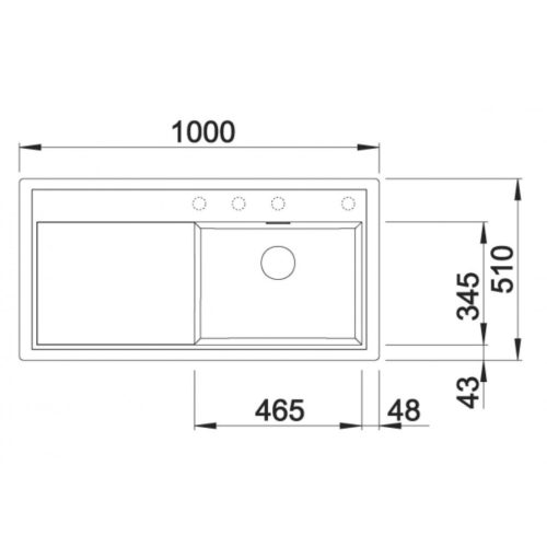 Blanco ZENAR XL 6S Silgránit Vulkánszürke színű-EXC jobbos fa tart.Gránit mosogatótál (527371)