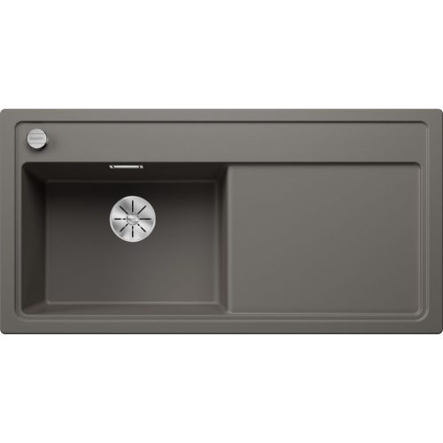Blanco ZENAR XL 6S Silgránit Vulkánszürke színű-EXC balos fa tart.Gránit mosogatótál (527369)