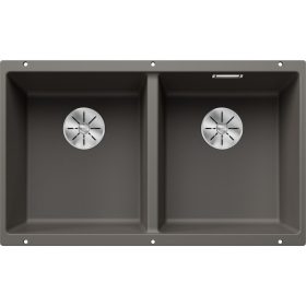   Blanco SUBLINE 350/350-U Silgránit Vulkánszürke színű exc.n.Gránit mosogatótál (527347)
