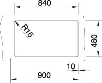 Blanco METRA 9 Silgránit Vulkánszürke színű Gránit mosogatótál (527304)