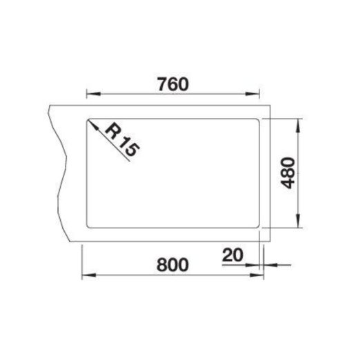 Blanco LEGRA 8 Silgránit Vulkánszürke színű Gránit mosogatótálca PuraDur® (527272)