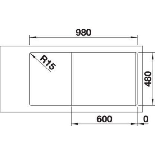 Blanco LEGRA 6S Silgránit Vulkánszürke színű Gránit mosogatótál PuraDur® (527271)