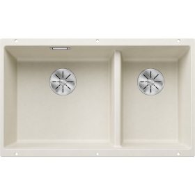   Blanco SUBLINE 430/270-U Silgránit Törtfehér színű exc.n.Gránit mosogatótál (527167)