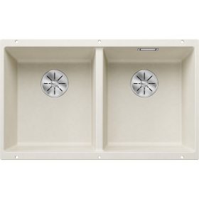   Blanco SUBLINE 350/350-U Silgránit Törtfehér színű exc.n.Gránit mosogatótál (527164)