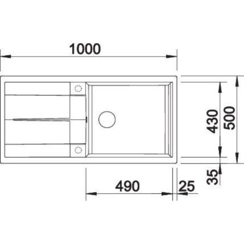 Blanco METRA XL 6S Silgránit Törtfehér színű Gránit mosogatótál (527124)