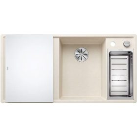   Blanco AXIA III 6S Silgránit jobbos Törtfehér színű üveg tart.Gránit mosogatótál (527045)