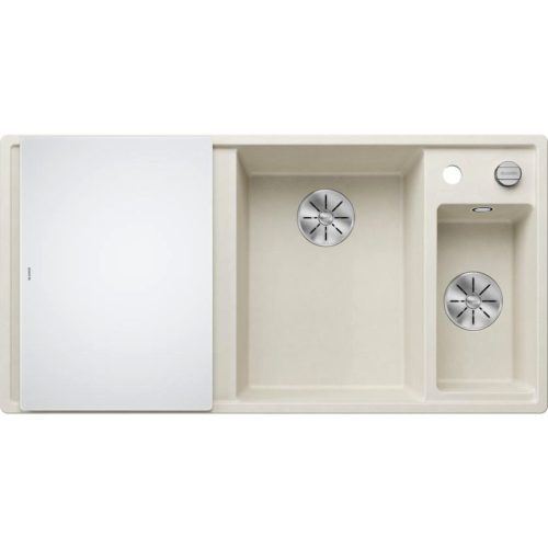 Blanco AXIA III 6S Silgránit jobbos Törtfehér színű üveg tart.Gránit mosogatótál (527045)