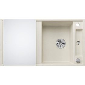   Blanco AXIA III 5S Silgránit Törtfehér színű-EXC üveg tart.Gránit mosogatótál (527039)