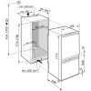 Liebherr ICBc 5182 Beépíthetőalul fagyasztós hűtőszekrény, C,201L/54L,Nofrost nélkül,34 dB,Szél: 56 cm,Mag: 177 cm,Mély: 55 cm