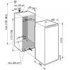 Liebherr IRBAd 5171-Jobb Beépíthető egyajtós hűtőszekrény fagyasztóval, bútorlap nélkül