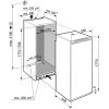 Liebherr IRDe 5120 Beépíthetőegyajtós hűtőszekrény, E,309L,Nofrost nélkül,35 dB,Szél: 55.9 cm,Mag: 177.2 cm,Mély: 54.6 cm