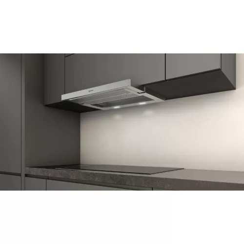 Neff D46ML54X1 Beépíthető Kihúzható páraelszívó (Előlap NÉLKÜL!) LED világítás 1 db motor,717 m3/h,53-71 dB,59.8 cm széles,A