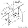 Neff D46ML54X1 Beépíthető Kihúzható páraelszívó (Előlap NÉLKÜL!) LED világítás  1 db motor, 717 m3/h,  53-71 dB zajszint,  59.8 cm széles,  A Energiaosztály