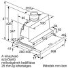 Neff D46ML54X1 Beépíthető Kihúzható páraelszívó (Előlap NÉLKÜL!) LED világítás  1 db motor, 717 m3/h,  53-71 dB zajszint,  59.8 cm széles,  A Energiaosztály