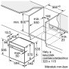 Bosch HBG579BS0 Beépíthető Sütő 13 funkcióval,71 L,Teleszkópos sütősín nélkül,Pirolitikus