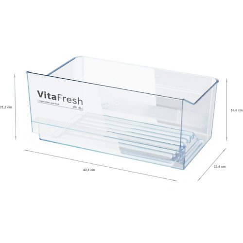 Bosch KSV36VLEP Egyajtós hűtőszekrény E,346L,Nofrost nélkül,39 dB,Szél: 60 cm,Mag: 186 cm,Mély: 65 cm