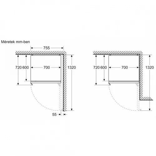 Bosch KGN49VICT Alulfagyasztós hűtőszekrény C,311L/129L,Nofrost,35 dB,Szél: 70 cm,Mag: 203 cm,Mély: 66.7 cm