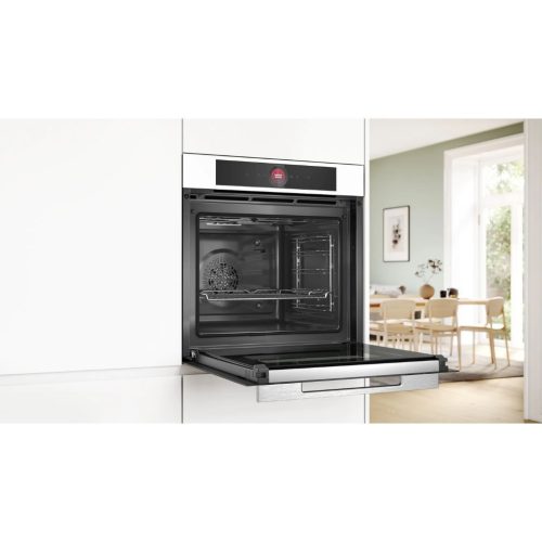 Bosch HBG7741W1 Beépíthető Sütő 14 funkcióval,71 L,Teleszkópos sütősín nélkül,Pirolitikus