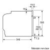 Bosch HBG7764B1 Beépíthető Sütő 14 funkcióval, Digit. Kijelzővel, 71 L, Teleszkópos sütősín nélkül, Öntisztító funkció: Pirolitikus