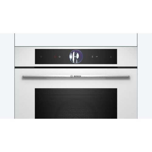 Bosch HSG7361W1 Beépíthető Gőzsütő 21 funkcióval, Digit. Kijelzővel, 71 L, Teleszkópos sütősín, Öntisztító funkció: Gőztisztítás