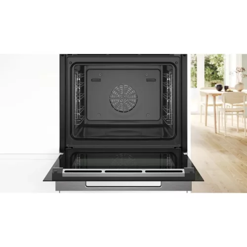 Bosch HSG7584B1 Beépíthető Gőzsütő 23 funkcióval,71 L,Teleszkópos sütősín,Gőztisztítás
