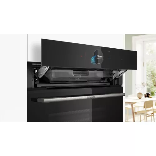 Bosch HSG7584B1 Beépíthető Gőzsütő 23 funkcióval,71 L,Teleszkópos sütősín,Gőztisztítás