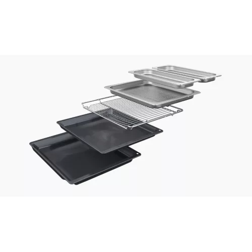 Bosch HSG7584B1 Beépíthető Gőzsütő 23 funkcióval,71 L,Teleszkópos sütősín,Gőztisztítás