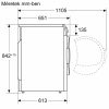 Bosch WQB245B0BY Hőszivattyús szárítógép A+++,9 kg,61 dB,Inverter motor nélkül