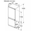 Bosch KBN96VFE0 Beépíthető Alulfagyasztós hűtőszekrény, bútorlap nélkül E Energiaosztály, Hűtő: 285L, Fagyasztó: 98L, Nofrosttal, Zajszint: 34 dB, Szél: 70.8 cm, Mag: 193.5 cm, Mély: 56 cm,