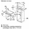 Bosch HBA272BB0 Beépíthető Sütő 7 funkcióval,71 L,Teleszkópos sütősín nélkül,Pirolitikus