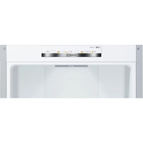Bosch KGN392LDC Alulfagyasztós hűtőszekrény D,279L/89L,Nofrosttal,36 dB,Szél: 60 cm,Mag: 203 cm,Mély: 66 cm
