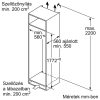 Bosch KIL82ADD0 Beépíthető Egyajtós hűtőszekrény fagyasztóval, bútorlap nélkül D Enegiaosztály, Hűtő: 246L, Fagyasztó: 34L, Nofrost nélkül, Zajszint: 34 dB, Szél: 56 cm, Mag: 177.5 cm, Mély: 55 cm,,