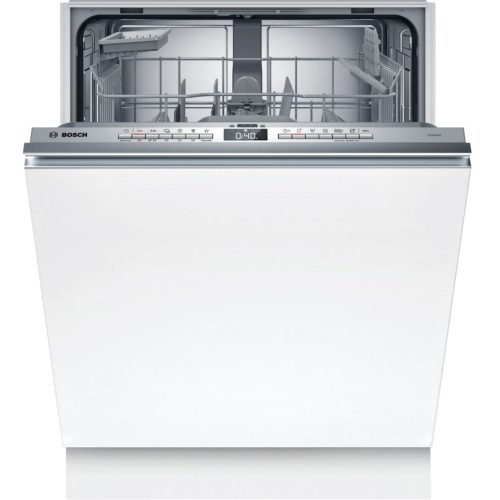 Bosch SMV4HTX00E Beépíthető mosogatógép, bútorlap nélkül 13 teríték, 9 L fogyasztás, 6 program,  46 dB zajszint, D energia, Alsó evőeszköztartó , 60 cm, Digit. kijelző, Automata ajtónyitás nélkül