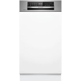   Bosch SPI6EMS17E Beépíthető mosogatógép, bútorlap nélkül 10 teríték, 8.9 L fogyasztás, 8 program,  44 dB zajszint, C energia, Felső evőeszköztartó , 45 cm, Digit. kijelző, Automata ajtónyitással
