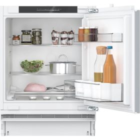  Bosch KUR21VFE0 Beépíthető Egyajtós hűtőszekrény, E,134L,Nofrost nélkül,35 dB,Szél: 60 cm,Mag: 82 cm,Mély: 55 cm
