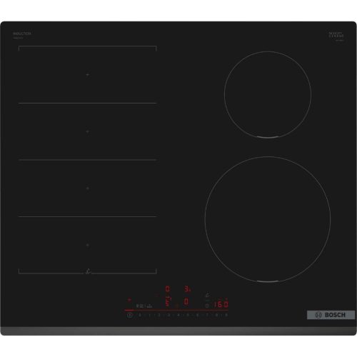 Bosch PIX631HC1E Beépíthető Indukciós főzőlap Keret nélküli, 7400 W, Érintőszenzoros, Gyerekzár, Booster funkció, 2 fázisra köthető