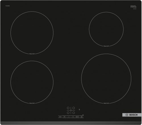 Bosch PUE611HC1E Beépíthető Indukciós főzőlap Keret nélküli, 4600 W, Érintőszenzoros, Gyerekzár, Booster funkció, CSAK 1 fázisra köthető