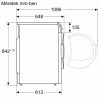 Bosch WQG245C0BY Hőszivattyús szárítógép A+++,9 kg,61 dB,Inverter motor nélkül