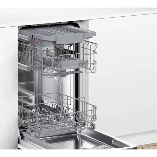 Bosch SPV2HMX42E Beépíthető mosogatógép, 10 teríték,9.5 L,5 prog.,46 dB,E,Felső evőeszk.,45 cm,Digit.kijelző,Autom.ajtónyit.nélkül