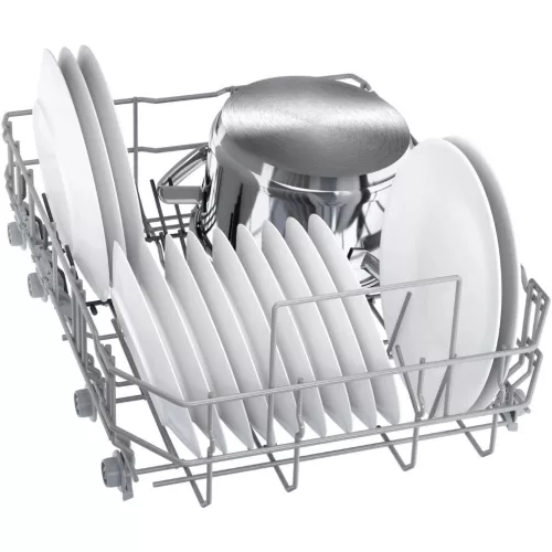 Bosch SPV2HMX42E Beépíthető mosogatógép, 10 teríték,9.5 L,5 prog.,46 dB,E,Felső evőeszk.,45 cm,Digit.kijelző,Autom.ajtónyit.nélkül