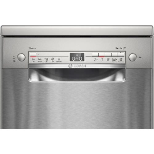 Bosch SPS2HMI42E Szabadonálló mosogatógép 10 teríték,9.5 L,5 prog.,46 dB,E,Felső evőeszk.,45 cm,Digit.kijelző