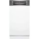 Bosch SPI4HMS49E Beépíthető mosogatógép, 10 teríték,9.5 L,6 prog.,44 dB,E,Felső evőeszk.,45 cm,Digit.kijelző,Autom.ajtónyit.nélkül