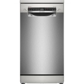   Bosch SPS4HMI49E Szabadonálló mosogatógép 10 teríték, 9.5 L fogyasztás, 6 program,  44 dB zajszint, E energia, Felső evőeszköztartó , 45 cm, Digit. kijelző, Automata ajtónyitás nélkül