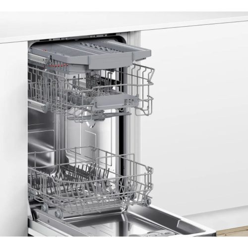 Bosch SPV4HMX10E Beépíthető mosogatógép, 10 teríték,9.5 L,6 prog.,44 dB,E,Felső evőeszk.,45 cm,Digit.kijelző,Autom.ajtónyit.nélkül