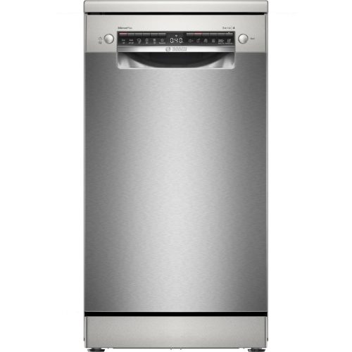 Bosch SPS4EMI24ESzabadonálló mosogatógép 10 teríték, 8.9 L fogyasztás, 6 program,  44 dB zajszint, C energia, Felső evőeszköztartó , 45 cm, Digit. kijelző, Automata ajtónyitással