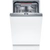 Bosch SPV4EMX24E Beépíthető mosogatógép, 10 teríték,8.9 L,6 prog.,44 dB,C,Felső evőeszk.,45 cm,Digit.kijelző,Autom.ajtónyit.